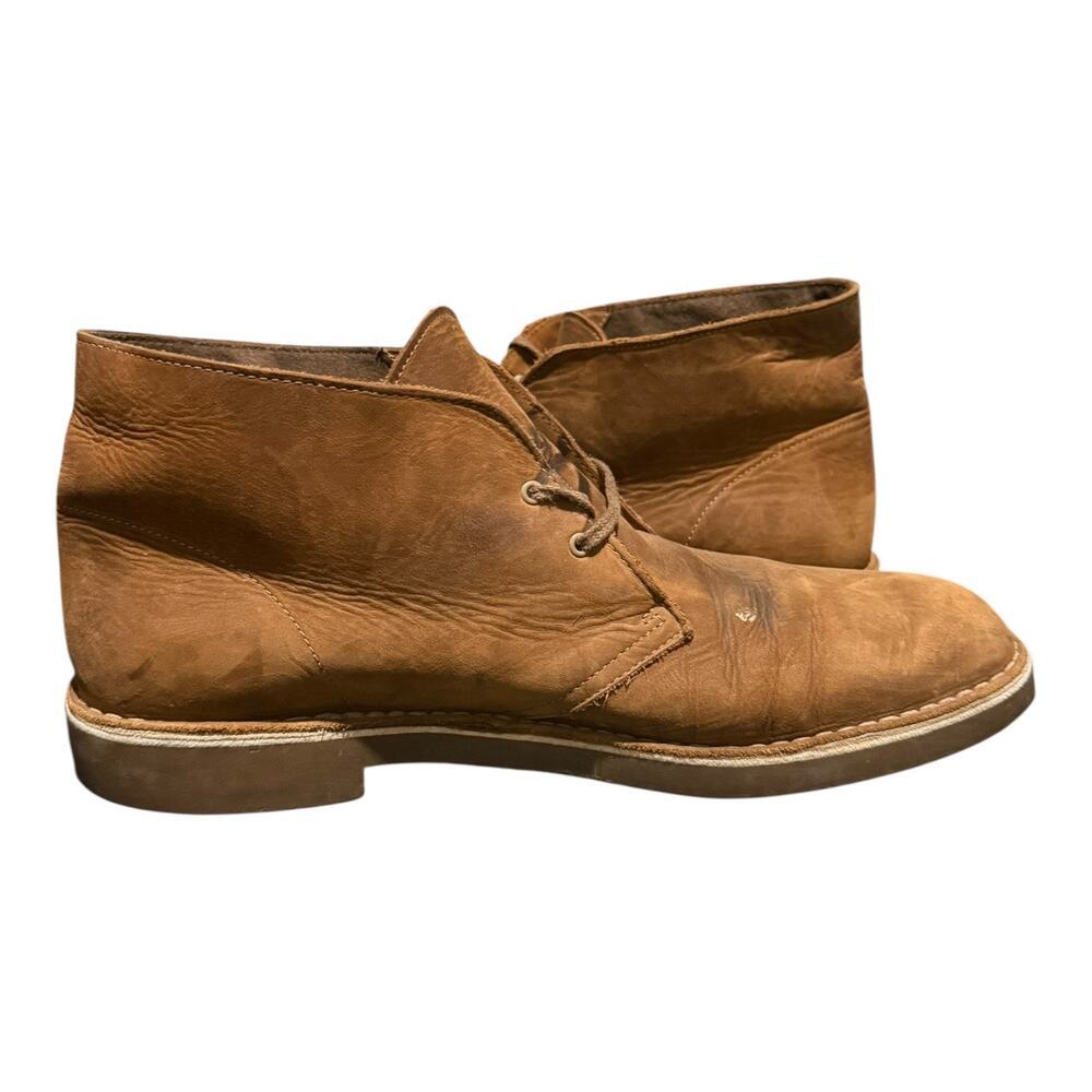 Clarks Men's Bushacre Chukka Desert Ankle Laced Boots Size 14 M Beeswax Leather - Picture 8 of 9
